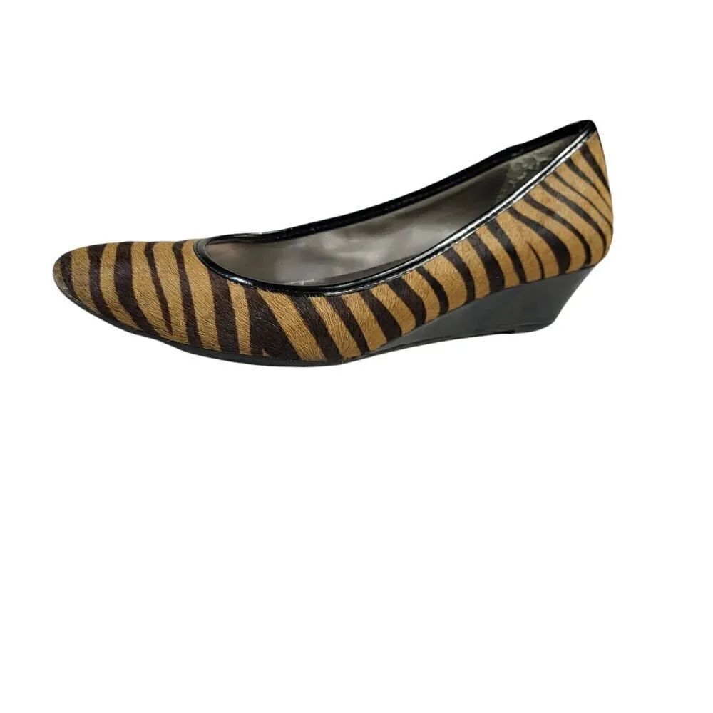 New York & Company Brown Animal Print Dress Shoes Size 8